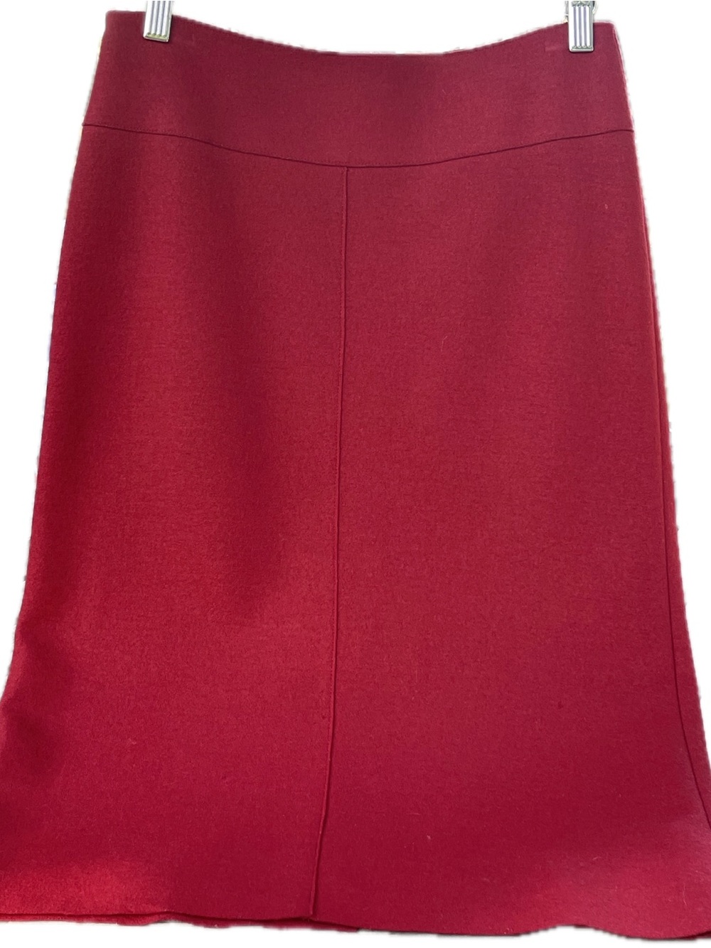 Massimo Dutti Deep Red Pencil Skirt